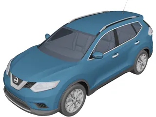Nissan Rogue (2014) 3D Model