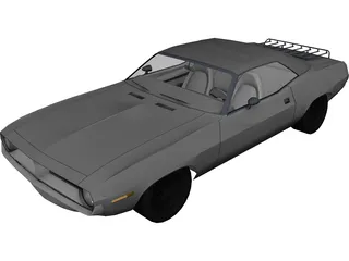 Plymouth Barracuda Cabrio (1970) 3D Model