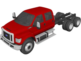 Ford F-650 Crew Cab 6x4 (2016) 3D Model