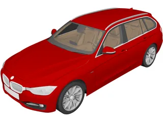 BMW 335i Touring [F31] (2012) 3D Model