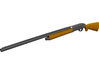 Winchester 1400 Shotgun 3D Model