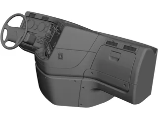 Freightliner Cascadia Dashboard (2015) CAD 3D Model