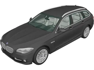 BMW 5-Series Touring [F11] (2014) 3D Model
