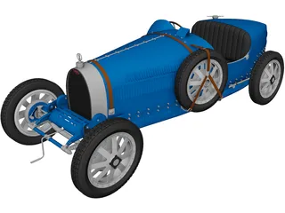 Bugatti Type 35 (1924) 3D Model