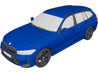 BMW 3-Series Touring (2022) 3D Model