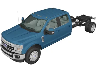 Ford F-550 Super Duty Crew Cab (2020) 3D Model