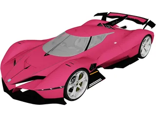 Alfa Romeo 8C-R Tazio (2020) 3D Model