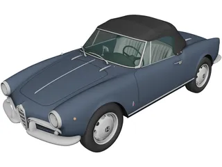 Alfa Romeo Giulietta 750 Spider (1955) 3D Model