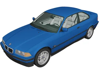 BMW 318i Coupe (1993) 3D Model