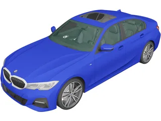 BMW 3-Series Sedan M Sport (2019) 3D Model