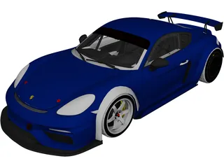 Porsche 718 Cayman GT4 Clubsport (2019) 3D Model