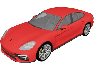 Porsche Panamera Turbo S (2021) 3D Model
