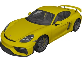 Porsche 718 Cayman GT4 (2020) 3D Model