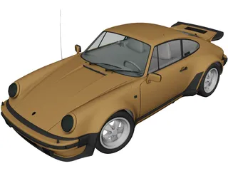 Porsche 911 Turbo (1975) 3D Model