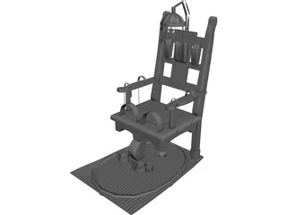 Electric Chair 3D Model