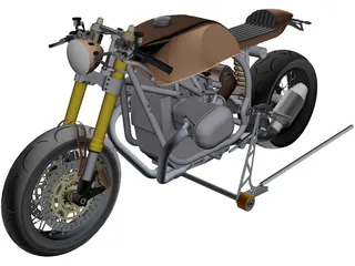 BMW R1100 Cafe Racer 3D Model