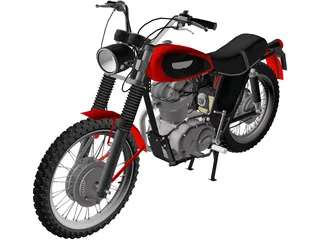 Ducati 350 Scrambler (1971) 3D Model