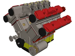 Lancia Engine 3D Model
