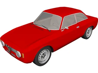 Alfa Romeo Giulia GTA 3D Model