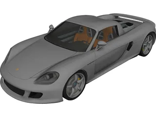 Porsche Carrera GT (2003) 3D Model