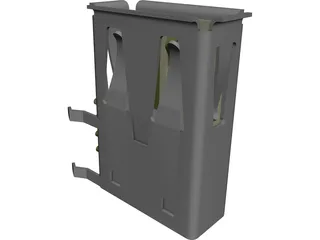 Female USB Connector CAD 3D Model