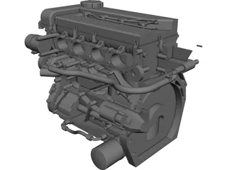 Nissan SR20 Engine 3D Model