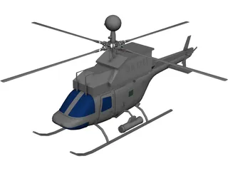 Bell OH-58D Kiowa 3D Model