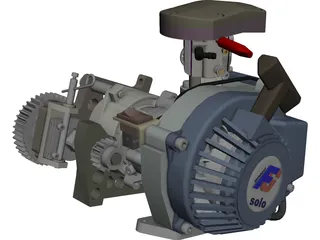 Modellsport Solo Engine CAD 3D Model