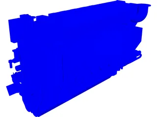 Marine Engine CAD 3D Model