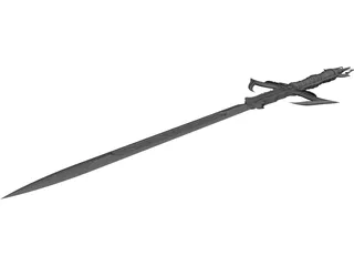 Medieval Sword 3D Model