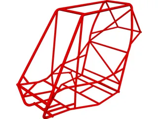 Chassis Baja SAE CAD 3D Model