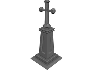 Christian Cross 3D Model