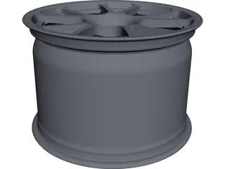 Aston Martin DB9 RS Front Wheel CAD 3D Model