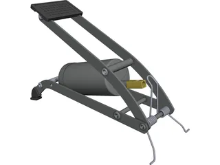 Bicycle Floor Pump CAD 3D Model