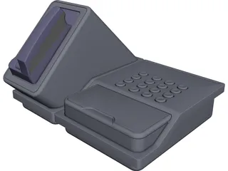 Electronic Password Lock CAD 3D Model