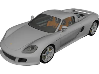 Porsche Carrera GT (2003) 3D Model