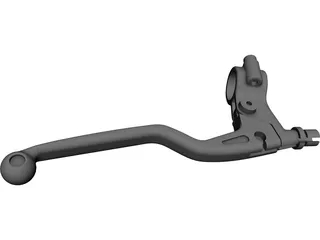 Clutch Lever Moto Bike Racing CAD 3D Model