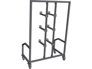 Fixture Rack CAD 3D Model