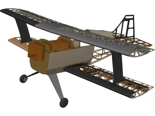 Pitts S-1 RC Aircraft 3D Model