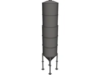 Silo CAD 3D Model
