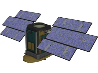 CloudSat Satellite 3D Model