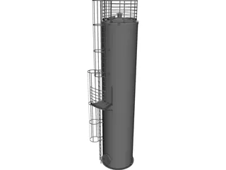 Water Tank CAD 3D Model