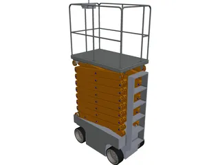 Scissor Lift CAD 3D Model