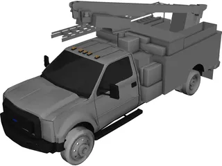 Ford F-450 Ultility Truck 3D Model