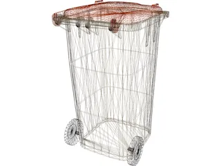 Garbage Can 3D Model