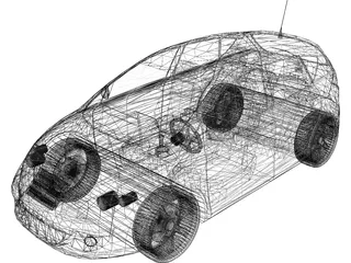 Seat Altea (2004) 3D Model