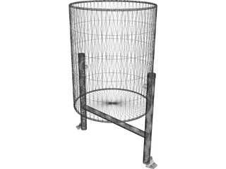 Garbage Container 3D Model