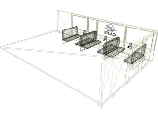 Diner Booths 3D Model