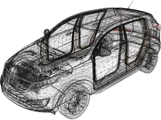 Kia Sportage (2010) 3D Model