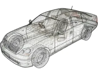 Toyota Celsior (2001) 3D Model